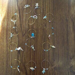 Assorted Wine Glass Stem Charms